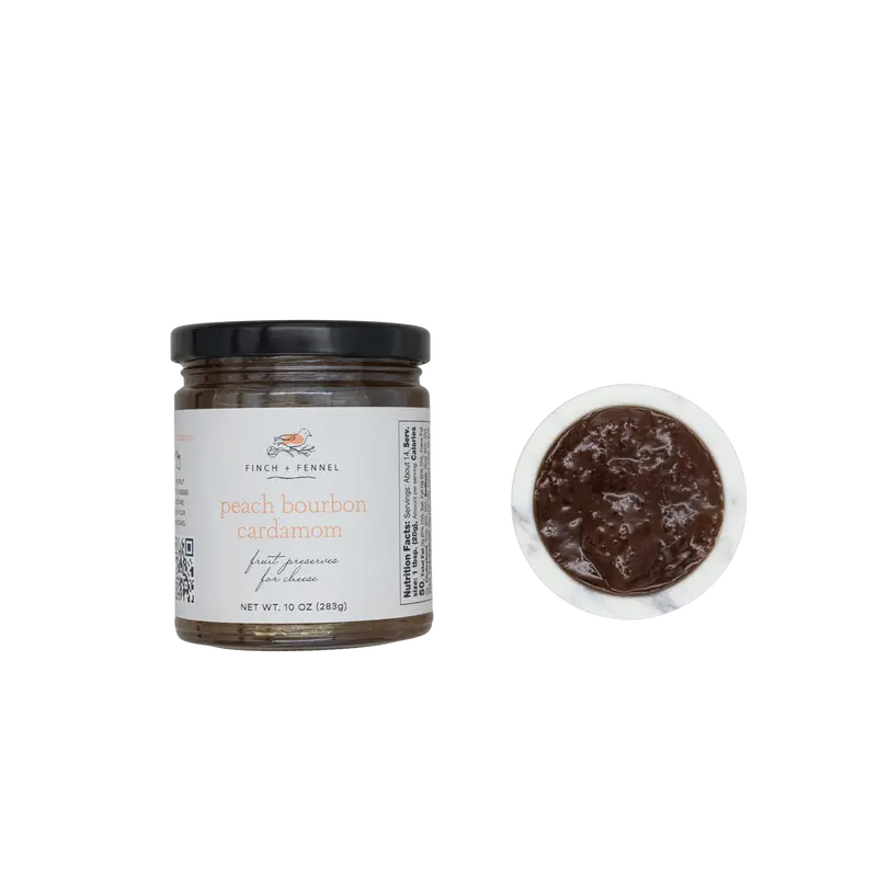 Peach Bourbon Cardamom Preserve – Gourmet Fruit Spread With Warm Spice Notes 1