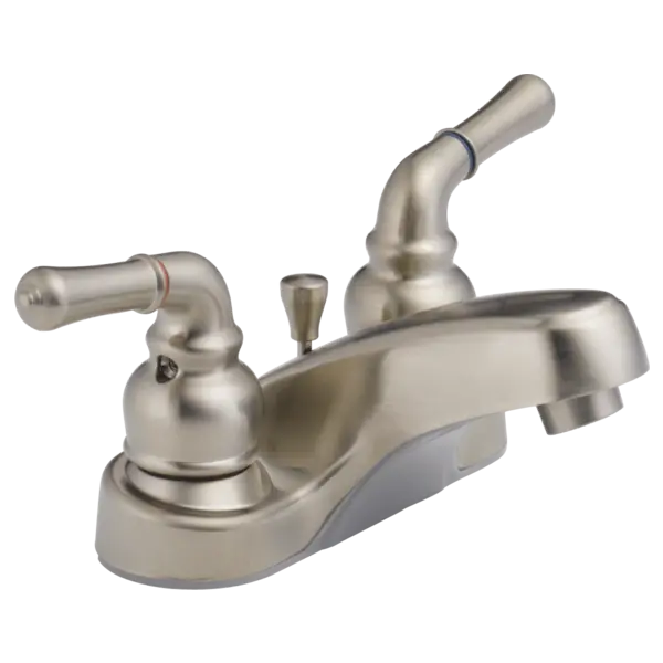 Peerless Centerset Two-Handle Bathroom Faucet In Brushed Nickel 1