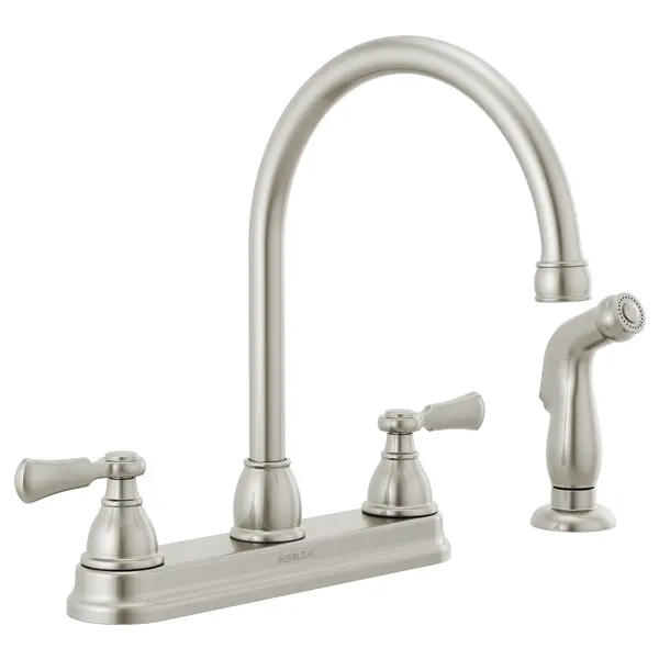 Peerless Elmhurst Two-Handle Stainless Steel Kitchen Faucet With Pull-Out Spray (Model P2865Lf-Ss) 1