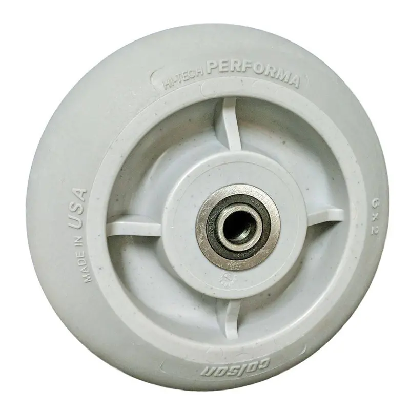 Performa 6" X 2" Thermoplastic Rubber Wheel – 1/2" Precision Bearing, 450 Lb Rating 1