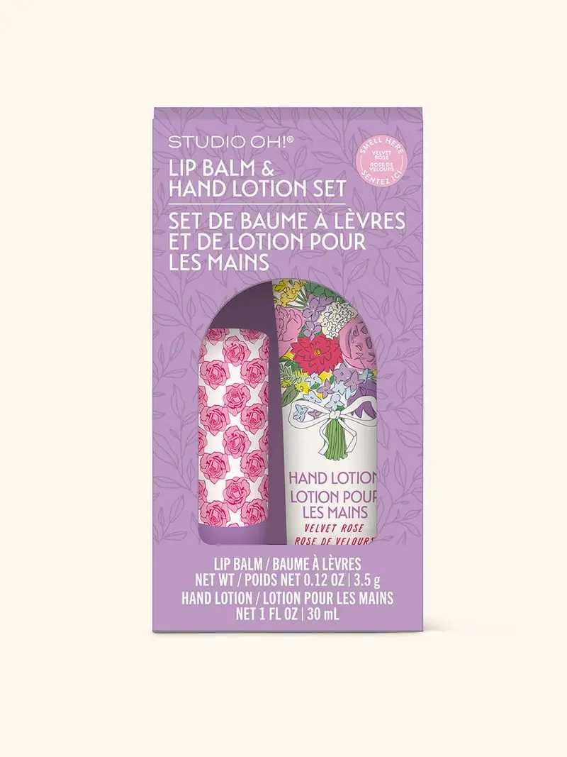Petite Rose Scented Lip Balm & Hand Lotion Combo 1
