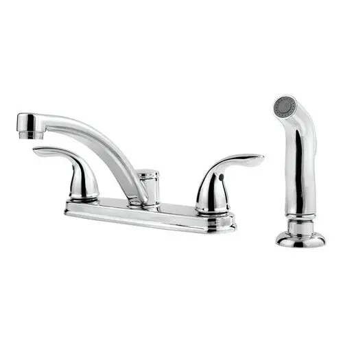 Pfister Lf0354Thc Two-Handle Kitchen Faucet With Side Sprayer In Polished Chrome 1