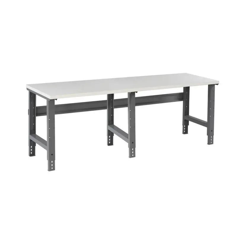 Plastic-Top Workbench With Height-Adjustable Frame 1