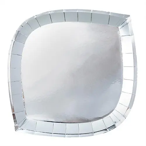 Polished Silver-Finish Dinner Plates 1