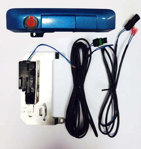 Pop & Lock Pl85402 Smart Lock Tailgate Handle For Toyota Tacoma – Speedway Blue Finish 1