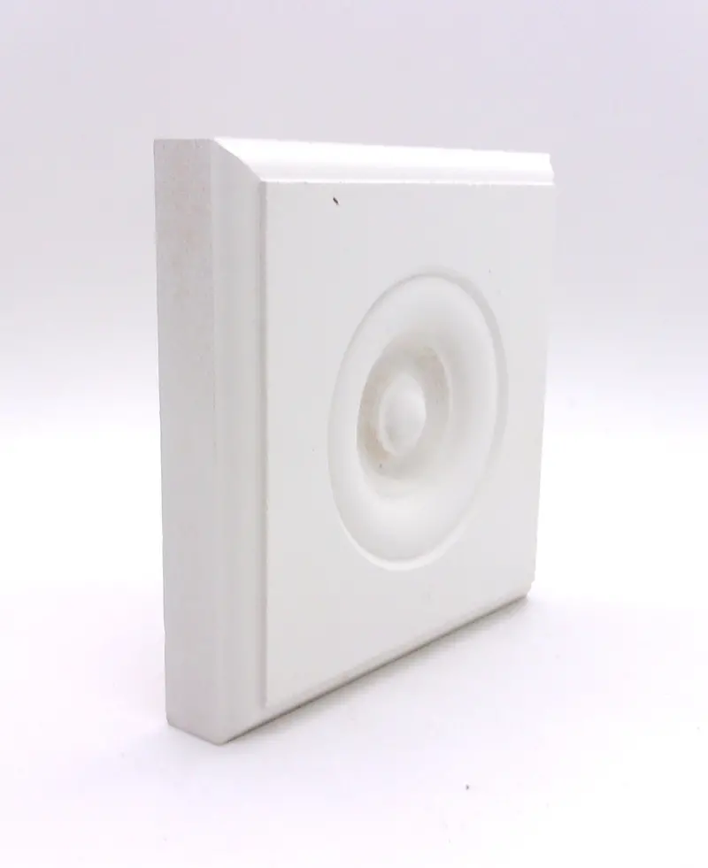 Primed Mdf Rosette – 4" X 4" 1