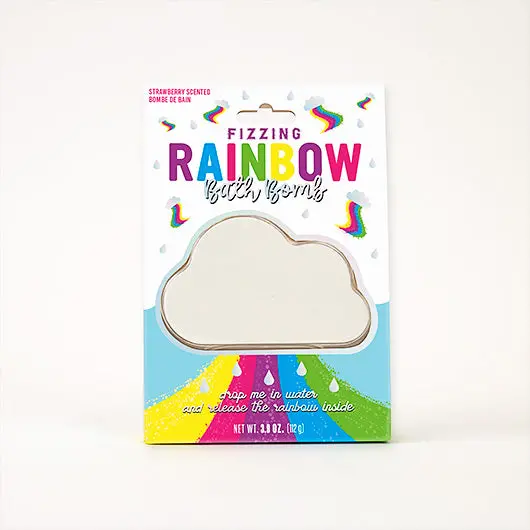 Rainbow-Fizzing Effervescent Bath Bomb 1