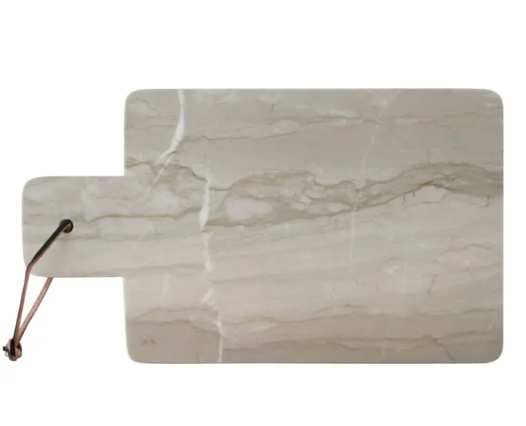 Rectangular Marble Serving Tray With Integrated Handle 1