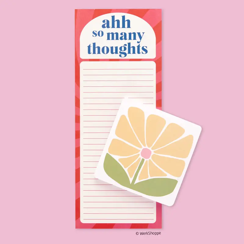 Relatable 'So Many Thoughts' Magnetic Notepad 1