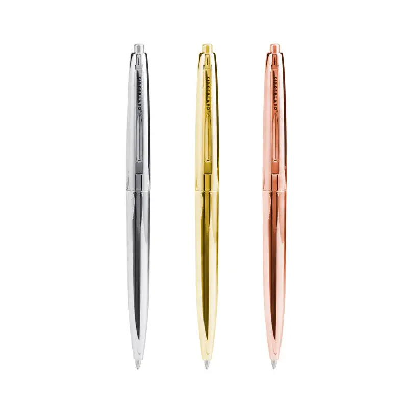 Retro-Style Metallic Finish Pens 1