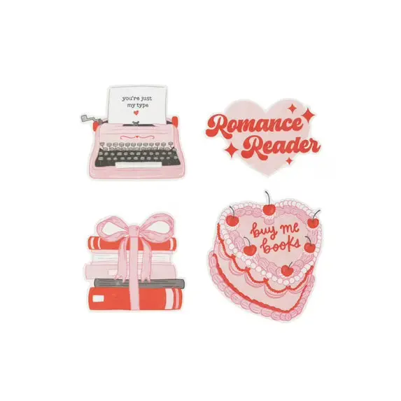 Romance Reader Sticker Pack – Bookish & Playful 1