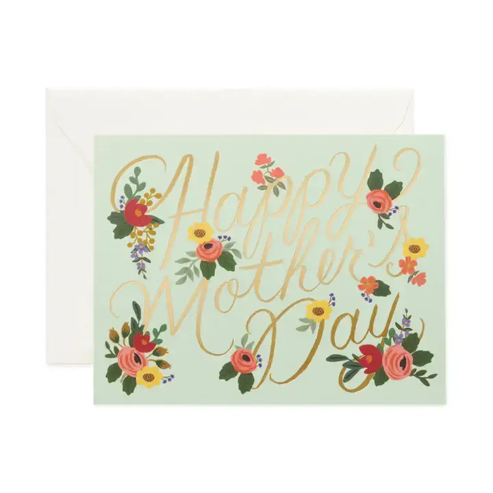 Rosa Botanical Mother’S Day Greeting Card 1