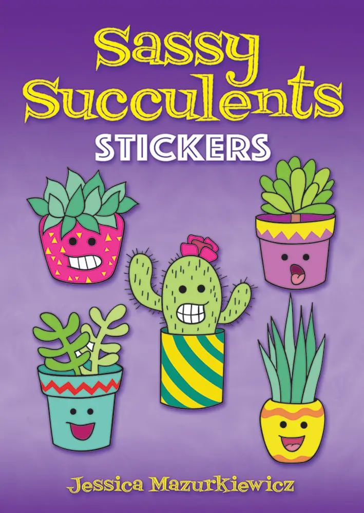 Sassy Succulent-Themed Vinyl Stickers 1