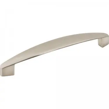 Satin Nickel Asymmetrical Belfast Pull – 128 Mm Center-To-Center #308-128Sn 1