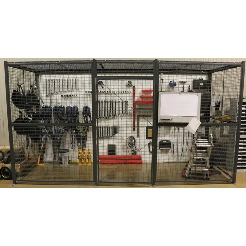Secure Tool Crib & Equipment Storage Cage 1