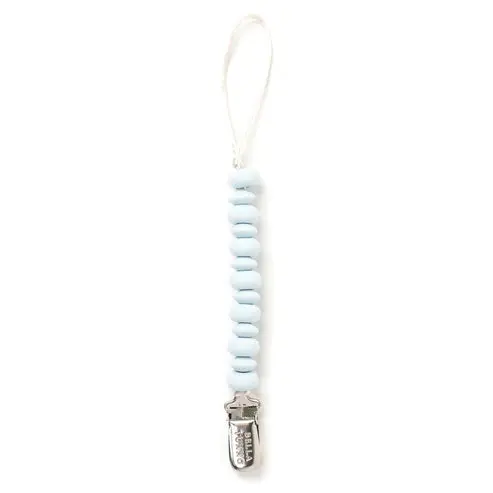 Soft Light Blue Pacifier Clip 1
