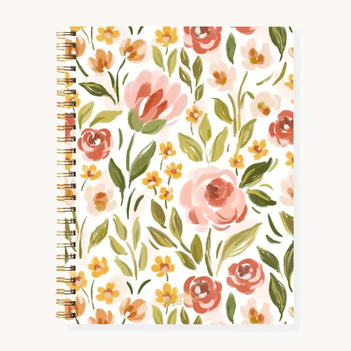 Spring Garden Theme Spiral Notebook – Softcover 1