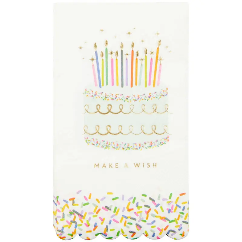 Sprinkle-Themed Birthday Dinner Napkins 1
