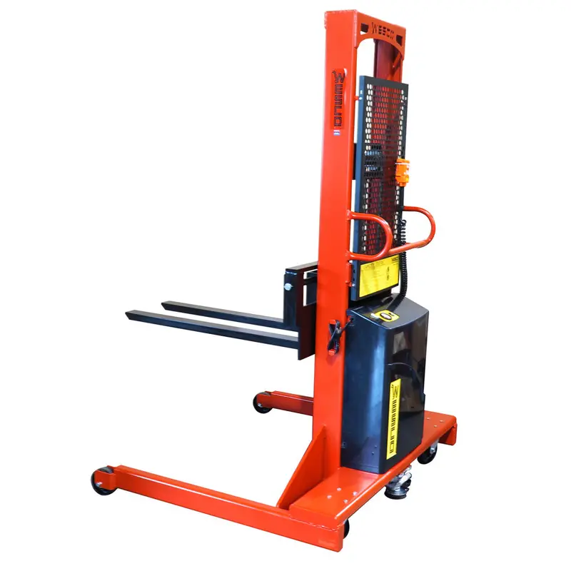 Standard Fixed-Base Electric Stacker – 1500–2000 Lb Lifting Capacity 1