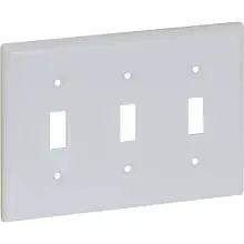 Standard Three-Gang Decorator Switch Plate For Residential Use 1