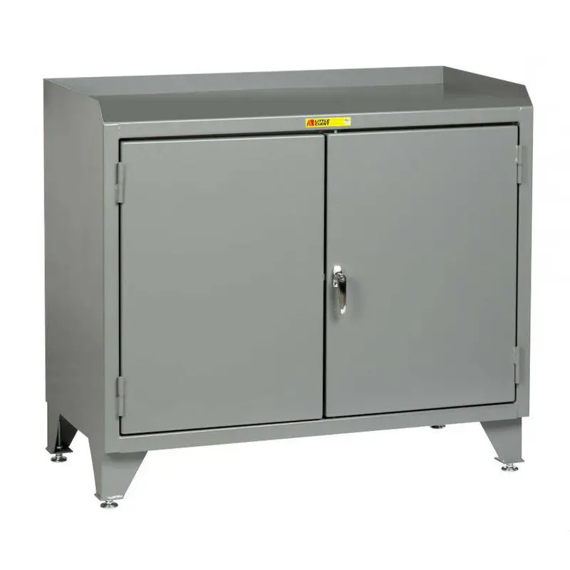 Steel-Top Counter Height Storage Bench 1