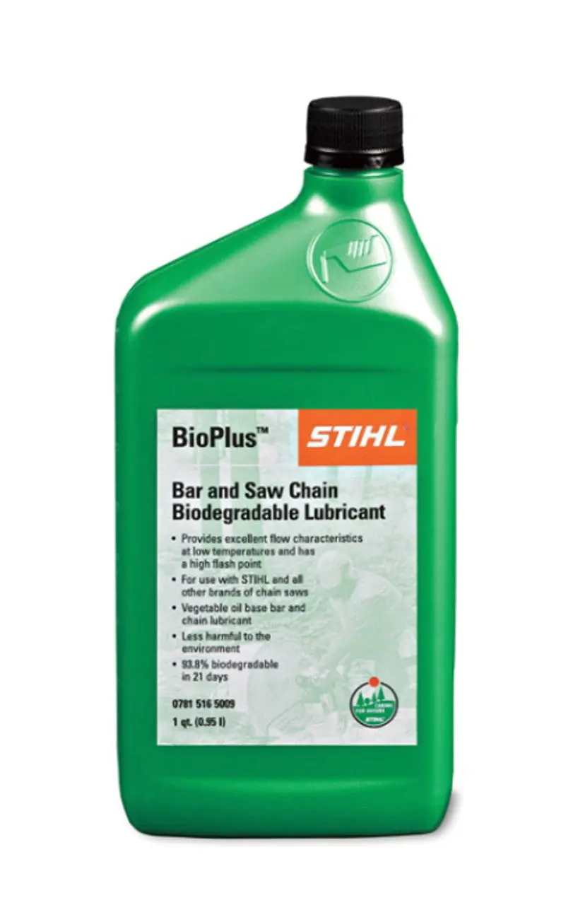 Stihl Bioplus Biodegradable Bar & Chain Oil – 1-Quart Bottle 1