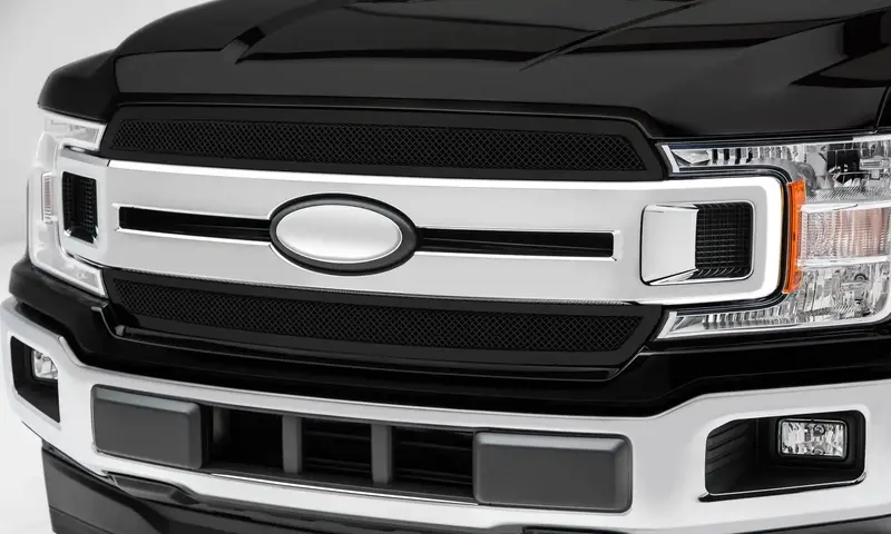T-Rex Grilles 51711 Two-Piece Upper-Class Overlay Grille – Matte Black Mild Steel 1