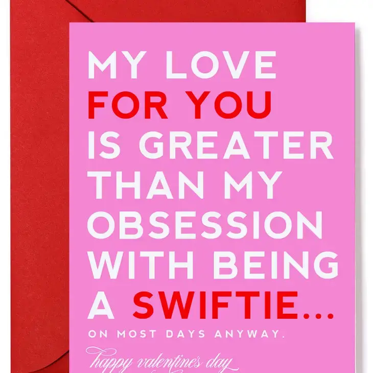 Taylor Swift Fan-Inspired Love Card 1