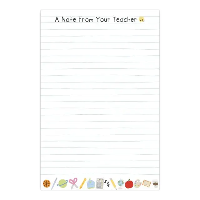 Teacher-To-Student Appreciation Notepad 1