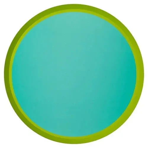 Teal-And-Green Geometric Dinner Plate 1