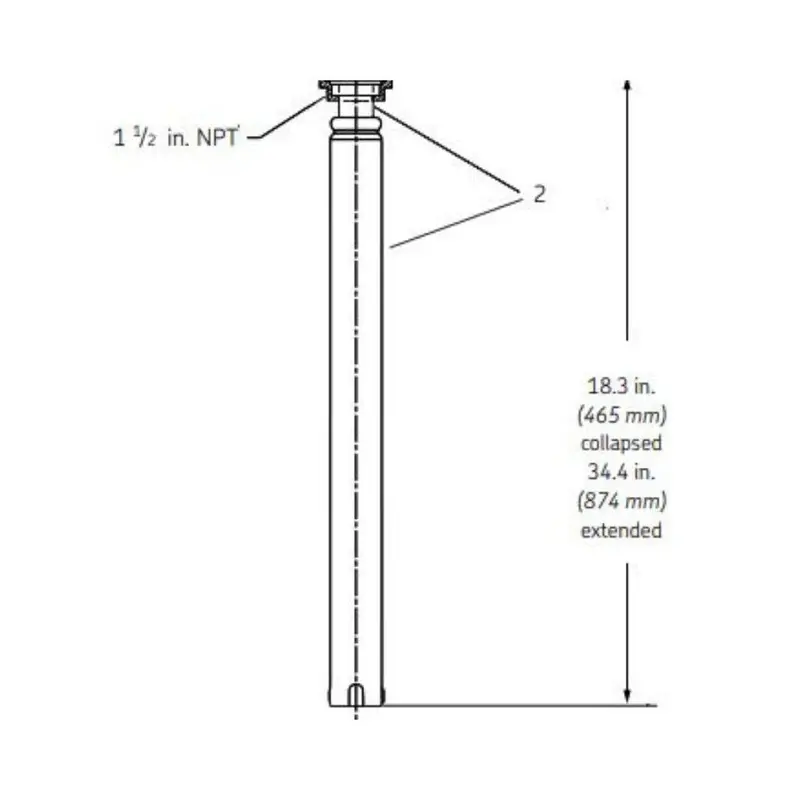 Telescoping Tube Kit For 1340 Drum Pump Systems 1