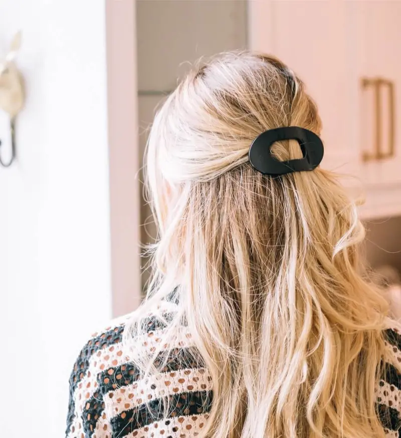 Teleties Small Flat Round Hair Clip 1