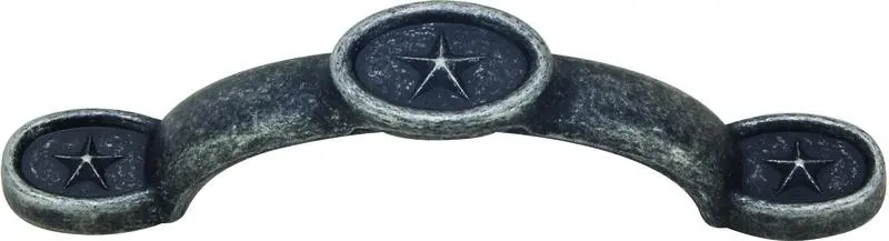 Texas Star Cabinet Pull – Aged Pewter Finish, Style #64-4419 1