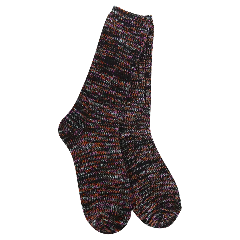 Textured Ragg-Knit Crew Socks 1