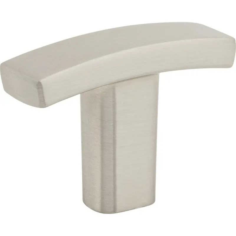 Thatcher Satin Nickel "T" Cabinet Knob – 1-1/2-Inch Overall Length Square Style (#859T-Sn) 1