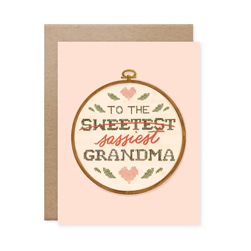 'The Sassiest Grandma' Playful Keepsake Card 1
