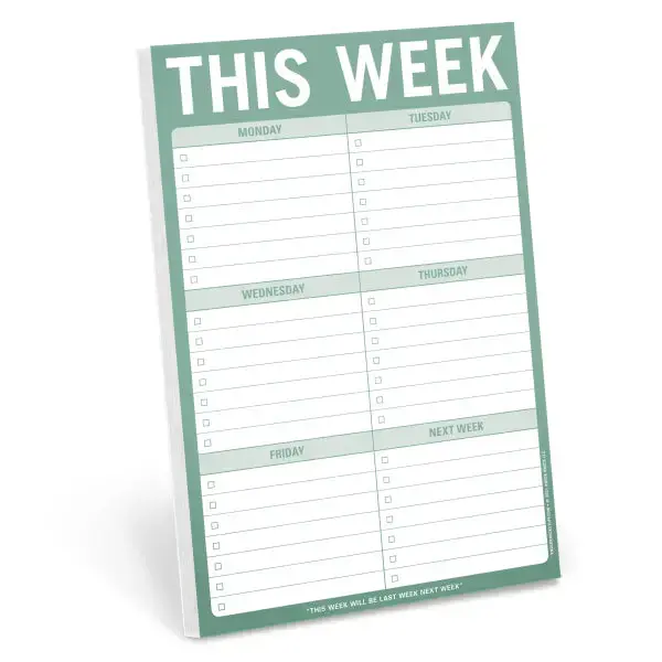 This Week’S Priorities – Organized List Pad 1
