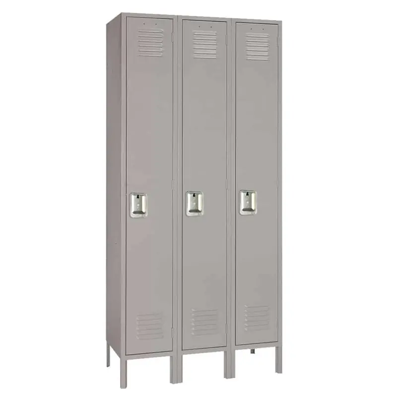 Three-Column Single-Tier Standard Metal Locker 1