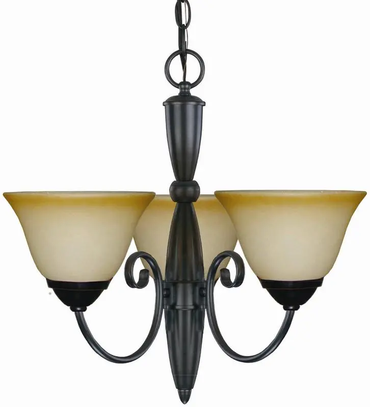 Three-Light Crystal Chandelier – Model 16-6072 Cb 1