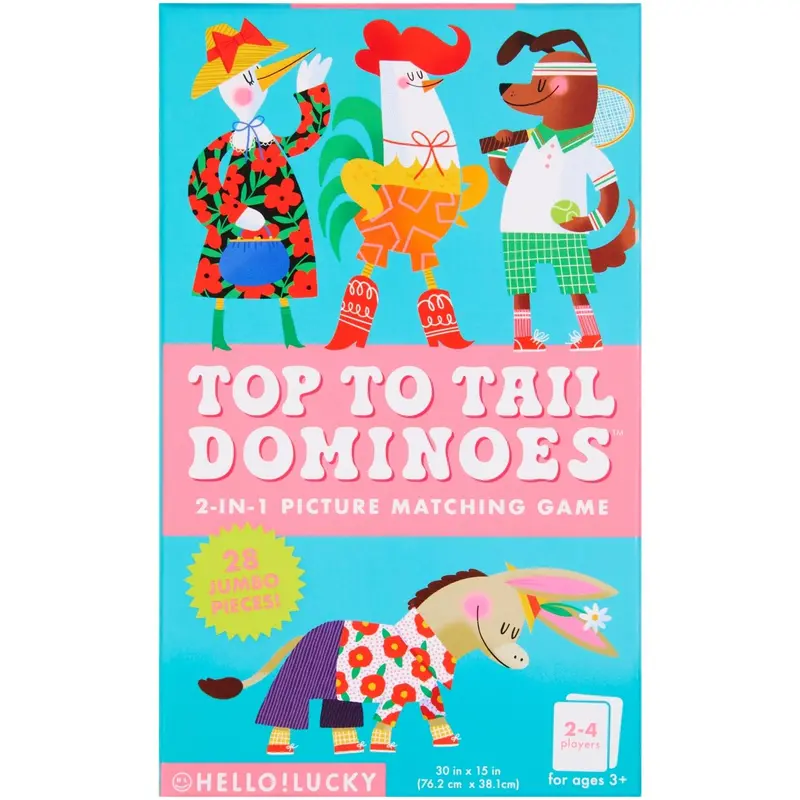 Top-To-Tail Matching Domino Game Set 1