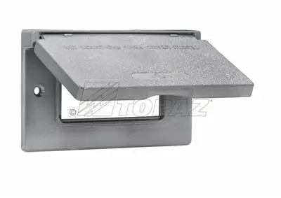 Topaz Wch1Gfi Horizontal Weatherproof Gfci Receptacle Cover 1