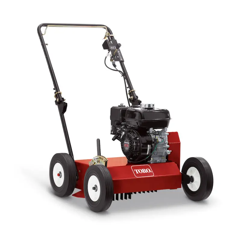Toro 18-Inch Mechanical Power Rake – Manual-Drive Lawn Dethatcher (Model 33513) 1