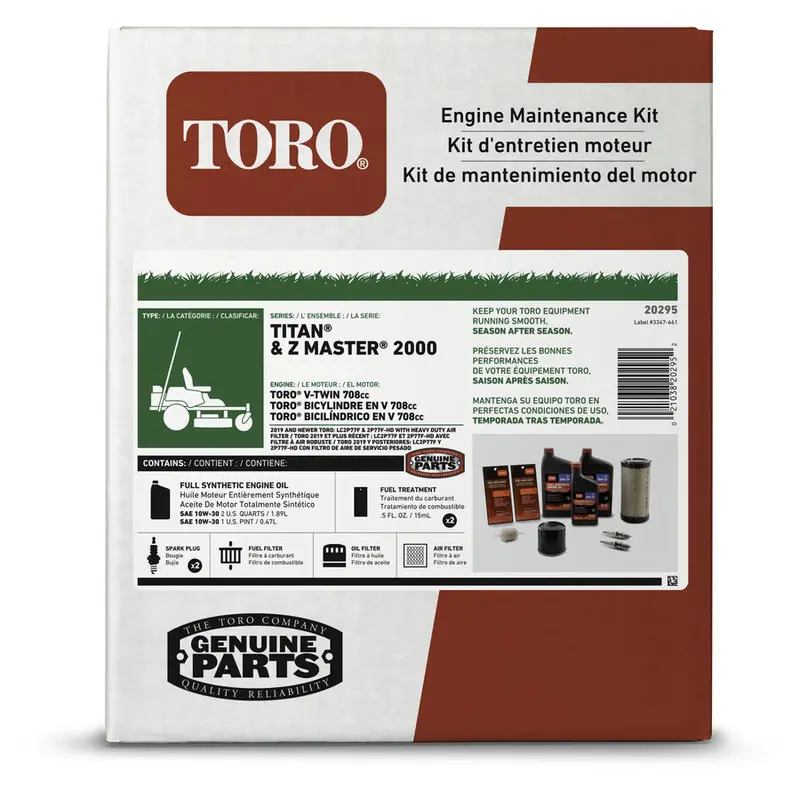 Toro Comprehensive Maintenance Kit – Includes Filters & Oil – 139-0649 1