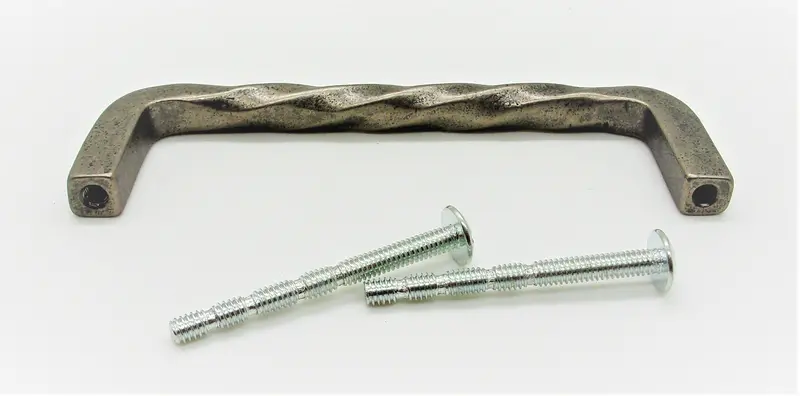 Twist-Style Cabinet Pull – 4" Length, Antique Nickel #K17/4-An 1