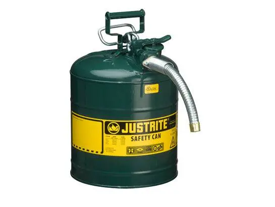 Type Ii Accuflow 5-Gallon Steel Safety Can — Stainless Flame Arrestor, 1" Hose Connection 1