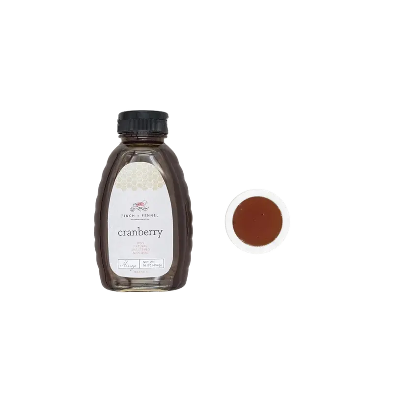 Unfiltered Cranberry Honey – Seasonal Blend With Tart Berry Essence 1