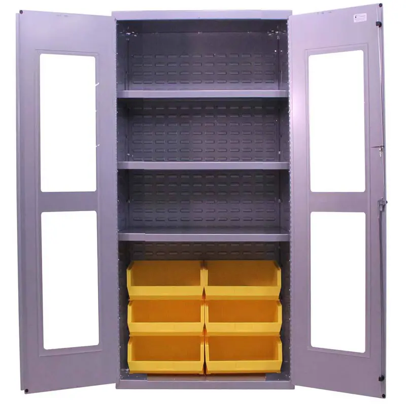 Valley Craft Clear-View Storage Cabinets With Tempered Glass Or Polycarbonate Panels 1