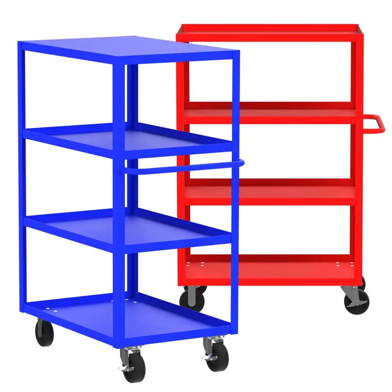 Valley Craft Four-Shelf 12-Gauge Heavy-Duty Utility Carts 1