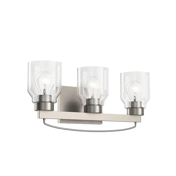 Vendana 20.5-Inch 3-Light Vanity Light – Brushed Nickel Bathroom Fixture (37528) 1