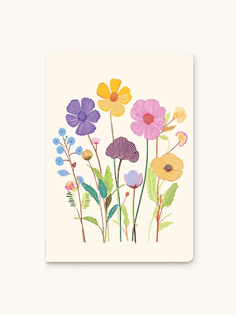 Vibrant Poppy Print Keri Notebook With Premium Binding 1